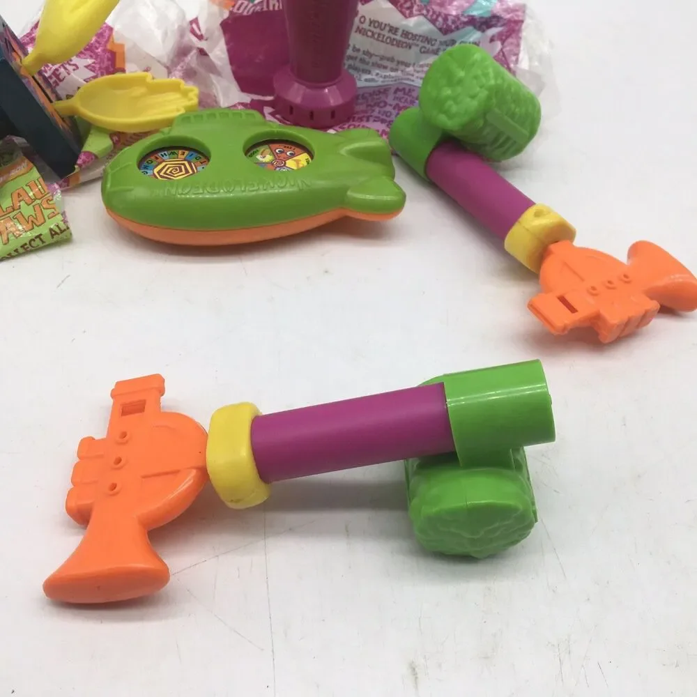 Vintage 1992 Nickelodeon Game Gadgets McDonalds Happy Meal ToysLot 5 Slime Mike